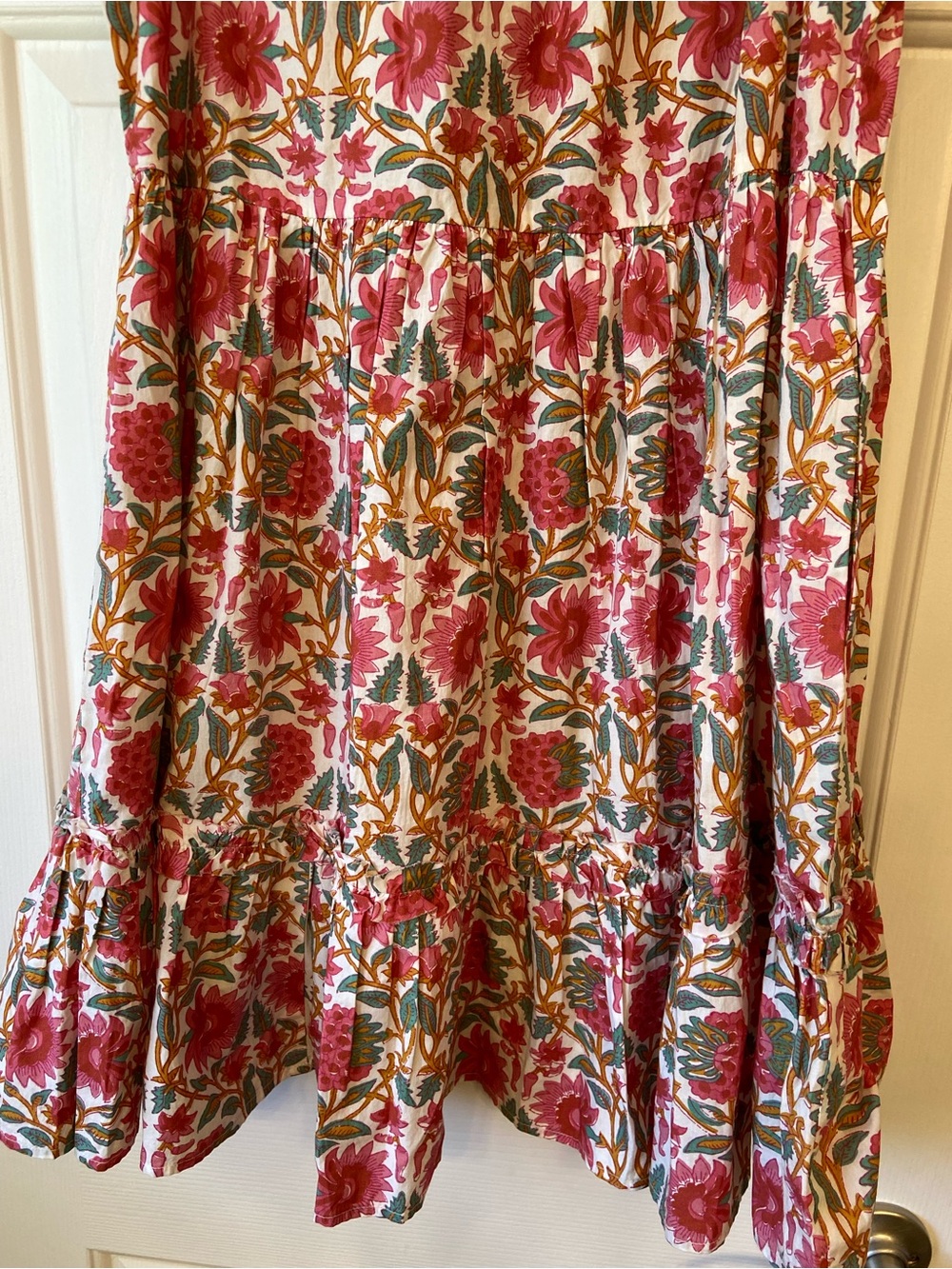 Caroline Constas Strawberry Print Ruffle Mini Dress Medium - Picture 9 of 12